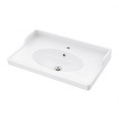 RÄTTVIKEN Sink, 1 bowl, white - 402.237.01
