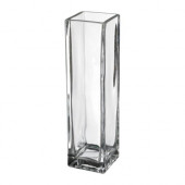 REKTANGEL Vase, clear glass - 501.505.63