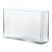 REKTANGEL Vase, clear glass - 801.502.17