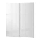 RINGHULT 2-p door/corner base cabinet set, high gloss white - 902.667.26