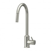 RINGSKÄR Kitchen faucet with pull-out spout, pull-out stainless steel color - 401.764.36