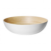 RUNDLIG Serving bowl, white bamboo, white - 102.348.62