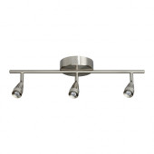 RYMDEN LED ceiling track, 3 spots, nickel plated - 102.323.54
