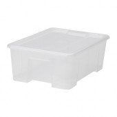 SAMLA Box with lid, clear - 398.856.45