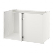 SEKTION Base corner cabinet frame, white - 502.655.02