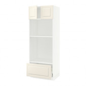 SEKTION Hi cab oven/micro w/drawer/2 doors, white Förvara, Bodbyn off-white - 990.457.16