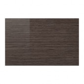 SELSVIKEN Door/drawer front, patterned high gloss brown - 802.963.47