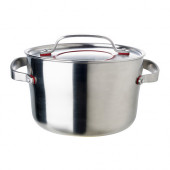 SENSUELL Pot with lid, stainless steel - 602.073.33