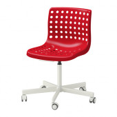 SKÅLBERG /
SPORREN Swivel chair, red, white - 690.235.94
