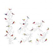 SLÄTTHULT Decorative stickers, winter birds - 702.789.33