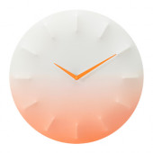 SPRALLIS Wall clock, white, orange - 602.909.83