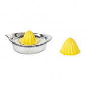 SPRITTA Citrus squeezer, clear, yellow Stainless steel - 001.521.64