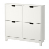 STÄLL Shoe cabinet with 4 compartments, white - 701.781.70