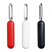 STÄM Potato peeler, red, white/black - 602.332.52