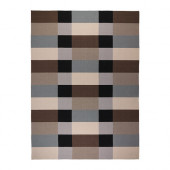 STOCKHOLM Rug, flatwoven, handmade checkered, checkered brown brown - 602.290.33