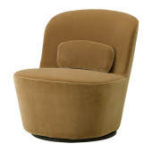 STOCKHOLM Swivel chair, Sandbacka dark beige - 702.396.73