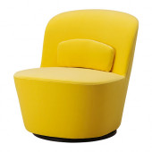 STOCKHOLM Swivel chair, Sandbacka yellow - 202.396.75