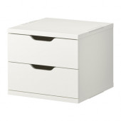 STOLMEN 2-drawer chest, white - 601.799.19