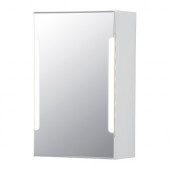 STORJORM Mirror cabinet w/1 door & light, white - 302.500.59