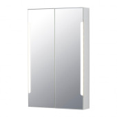 STORJORM Mirror cabinet w/2 doors & light, white - 602.500.67