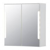 STORJORM Mirror cabinet w/2 doors & light, white - 702.500.62