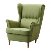 STRANDMON Wing chair, Skiftebo green - 303.056.17