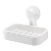 STUGVIK Soap dish with suction cup, white - 302.970.09