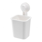 STUGVIK Toothbrush holder with suction cup, white - 902.994.92