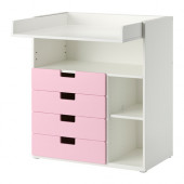 STUVA Changing table with 4 drawers, white, pink
$169.00 - 990.465.94