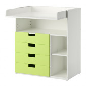 STUVA Changing table with 4 drawers, white, green
$169.00 - 590.466.09
