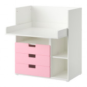 STUVA Desk with 3 drawers, white, pink
$151.50 - 890.473.63