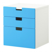 STUVA 3-drawer chest, blue
$89.00 - 899.296.75