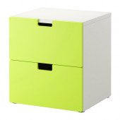 STUVA 2-drawer chest, green - 299.296.59
