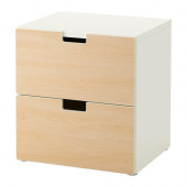 STUVA 2-drawer chest, birch - 690.990.51