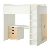 STUVA Loft bed with 3 drawers/2 doors, white, birch
$449.00 - 890.272.75