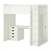 STUVA Loft bed with 4 drawers/2 doors, white
$459.00 - 090.235.92