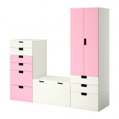 STUVA Storage combination, white, pink
$432.99 - 790.176.01