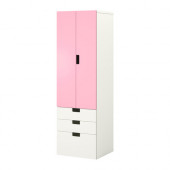 STUVA Storage combination w doors/drawers, white, pink
$194.00 - 198.737.33