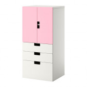 STUVA Storage combination w doors/drawers, white, pink
$145.00 - 290.177.74