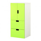 STUVA Storage combination w doors/drawers, white, green
$135.00 - 498.766.69
