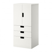 STUVA Storage combination w doors/drawers, white
$145.00 - 990.066.06