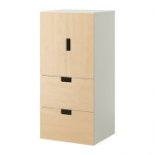 STUVA Storage combination w doors/drawers, white, birch
$135.00 - 890.325.78