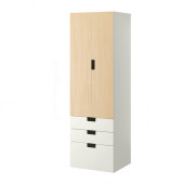 STUVA Storage combination w doors/drawers, white, birch
$194.00 - 290.326.61