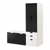 STUVA Storage combination with bench, white, black
$273.99 - 890.017.89