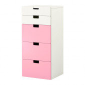 STUVA Storage combination with drawers, white, pink
$159.00 - 798.766.44