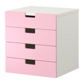 STUVA Storage combination with drawers, white, pink
$99.00 - 698.887.08