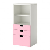 STUVA Storage combination with drawers, white, pink
$119.00 - 690.177.34
