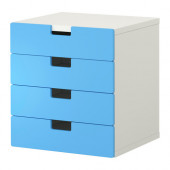 STUVA Storage combination with drawers, white, blue
$99.00 - 298.887.10