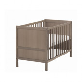 SUNDVIK Crib, gray-brown - 802.485.73