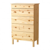 TARVA 5-drawer chest, pine - 502.214.19